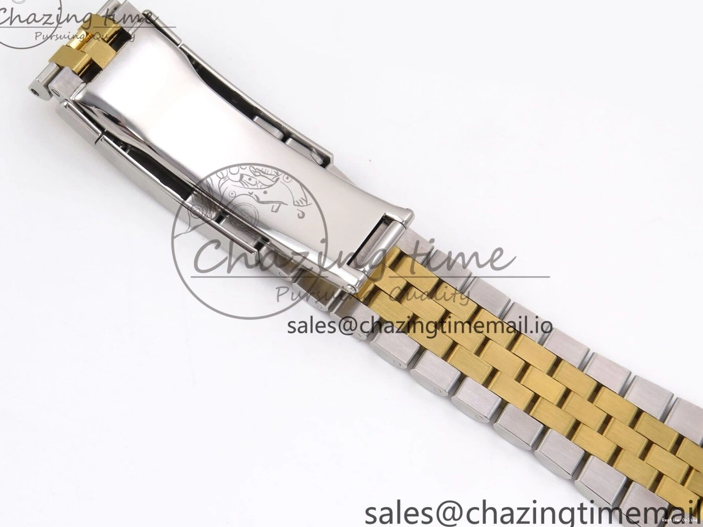 1220 Vibrant DateJust 41 126333 EWEF Best Edition YG Stick Dial on SS YG Jubilee Bracelet A 990